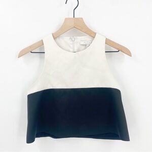 Alexis Color Block Cropped Sleeveless Dress Top XS